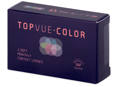 TopVue Color - True Sapphire - mit Stärke (2 Linsen) - Farblinsen