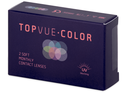TopVue Color - Turquoise - mit Stärke (2 Linsen) - Farblinsen