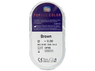 TopVue Color - Brown - ohne Stärken (2 Linsen) - Blister Vorschau