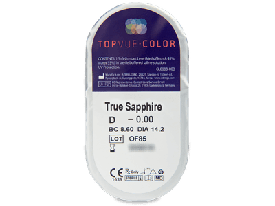 TopVue Color - True Sapphire - ohne Stärken (2 Linsen) - Blister Vorschau