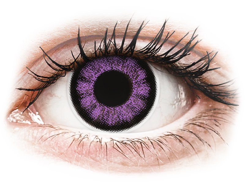 ColourVUE BigEyes Ultra Violet - ohne Stärke (2 Linsen) - Farblinsen