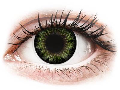 ColourVUE BigEyes Party Green - ohne Stärke (2 Linsen) - Farblinsen