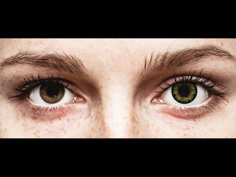 ColourVUE BigEyes Party Green - ohne Stärke (2 Linsen)