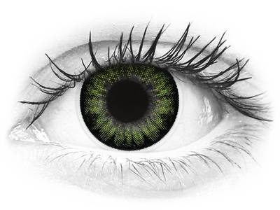 ColourVUE BigEyes Party Green - ohne Stärke (2 Linsen)