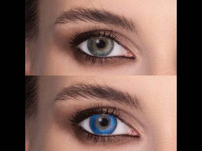 FreshLook ColorBlends True Sapphire - mit Stärke (2 Linsen)