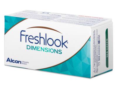 FreshLook Dimensions Carribean Aqua - ohne Stärken (2 Linsen)