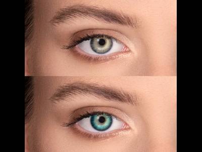 FreshLook Dimensions Carribean Aqua - ohne Stärken (2 Linsen)