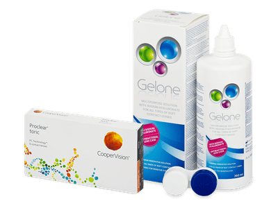 Proclear Toric (6 Linsen) + Gelone 360 ml