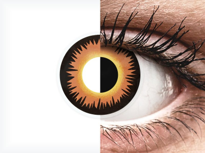 ColourVUE Crazy Lens - Orange Werewolf - Tageslinsen ohne Stärken (2 Linsen)