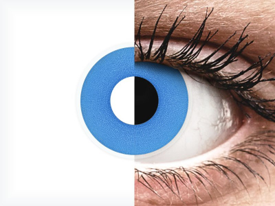 ColourVUE Crazy Lens - Sky Blue - Tageslinsen ohne Stärken (2 Linsen)