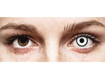 ColourVUE Crazy Lens - White Zombie - Tageslinsen ohne Stärken (2 Linsen)