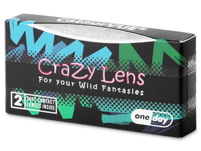 ColourVUE Crazy Lens - White Zombie - Tageslinsen ohne Stärken (2 Linsen)