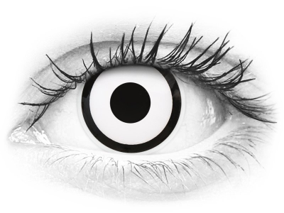 ColourVUE Crazy Lens - White Zombie - Tageslinsen ohne Stärken (2 Linsen)