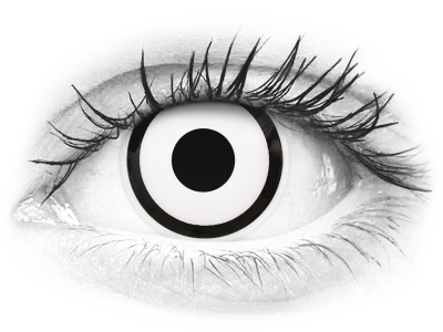 ColourVUE Crazy Lens - White Zombie - Tageslinsen ohne Stärken (2 Linsen)