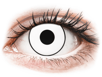 ColourVUE Crazy Lens - White Zombie - Tageslinsen ohne Stärken (2 Linsen)