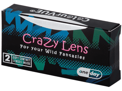 ColourVUE Crazy Lens - White Zombie - Tageslinsen ohne Stärken (2 Linsen) - Farblinsen