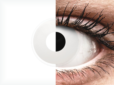 ColourVUE Crazy Lens - Whiteout - Tageslinsen ohne Stärken (2 Linsen)