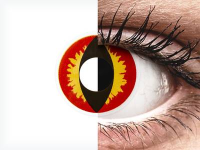 ColourVUE Crazy Lens - Dragon Eyes - Tageslinsen ohne Stärken (2 Linsen)