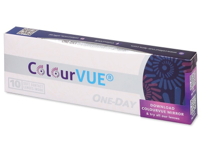 ColourVue One Day TruBlends Blue - mit Stärke (10 Linsen) - Dieses Produkt gibt es außerdem in folgenden Abpackungen