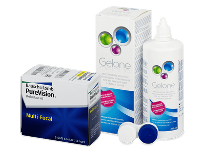 PureVision Multi-Focal (6 Linsen) + Gelone 360 ml
