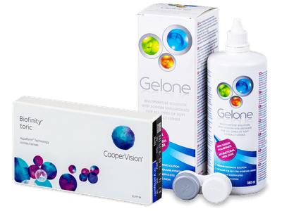 Biofinity Toric (6 Linsen) + Gelone 360ml