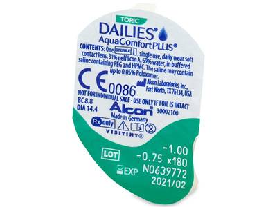 Dailies AquaComfort Plus Toric (30 Linsen) - Blister Vorschau