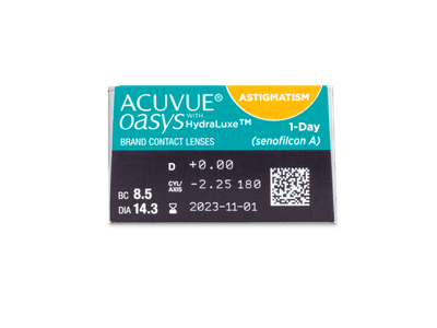 Acuvue Oasys 1-Day with HydraLuxe for Astigmatism (30 Linsen) - Vorschau