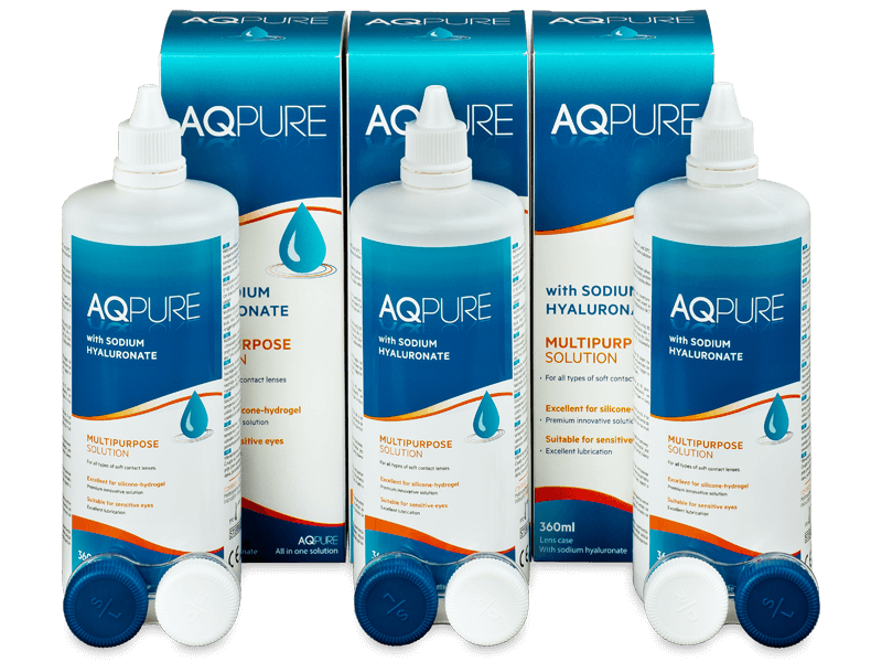 Pflegemittel AQ Pure 3 x 360 ml  - Pflegelösung – 3er Pack