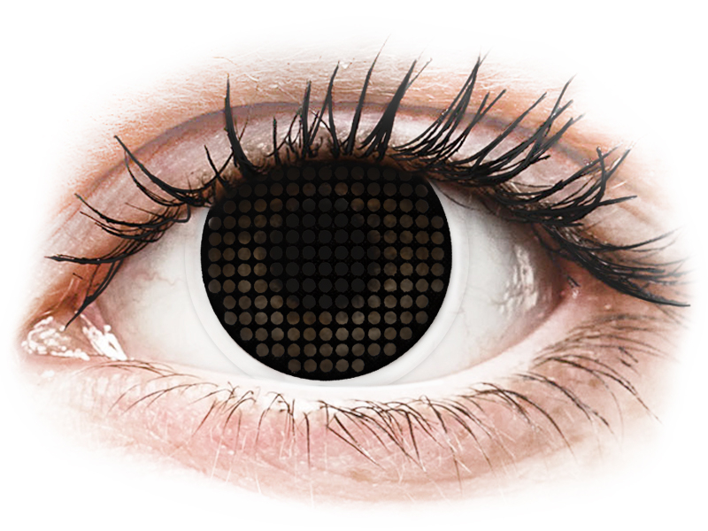 ColourVUE Crazy Lens - Black Screen - ohne Stärke (2 Linsen) - Farblinsen