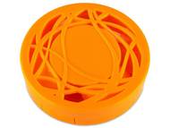 Kontaktlinsen-Etui Ornament - orange Kontaktlinsen-Etuis mit Spiegel - Kontaktlinsen-Etui Ornament - orange