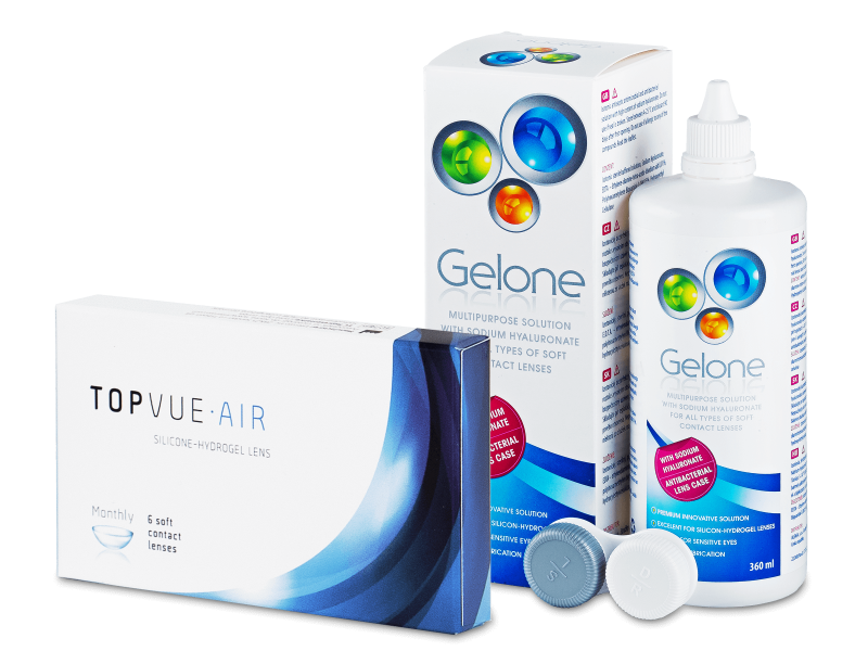 TopVue Air (6 Linsen) + Gelone 360 ml - Spar-Set