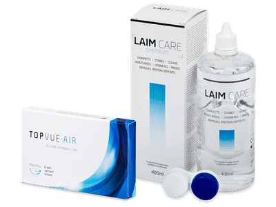 TopVue Air (6 Linsen) + Laim Care 400 ml