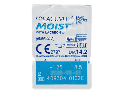 1 Day Acuvue Moist (180 Linsen) - Dieses Produkt gibt es außerdem in folgenden Abpackungen