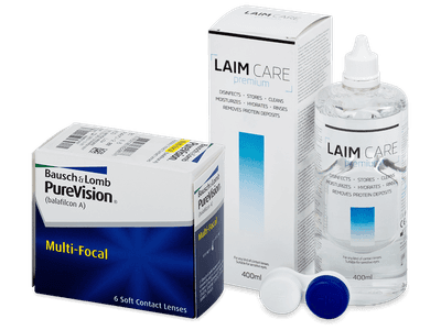 PureVision Multi-Focal (6 Linsen) + Laim Care 400 ml