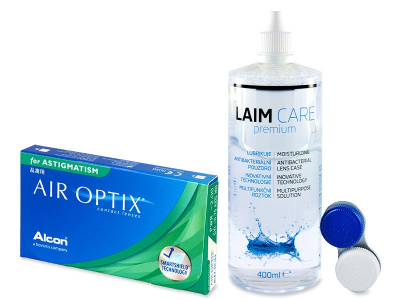 Air Optix for Astigmatism (6 Linsen) + Laim Care 400 ml