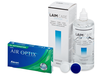 Air Optix for Astigmatism (6 Linsen) +  Laim Care 400 ml