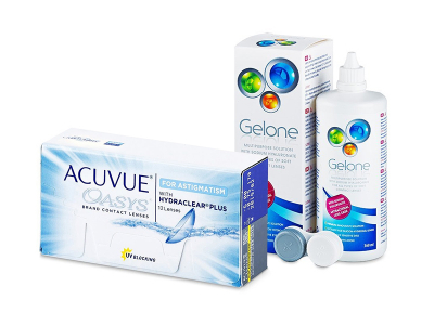 Acuvue Oasys for Astigmatism (12 Linsen) + Gelone 360 ml
