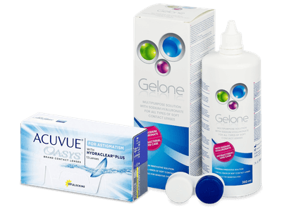 Acuvue Oasys for Astigmatism (12 Linsen) + Gelone 360 ml