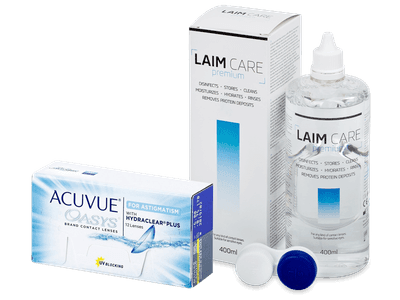 Acuvue Oasys for Astigmatism (12 Linsen) + Laim-Care 400 ml