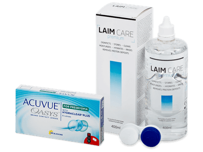 Acuvue Oasys for Presbyopia (6 Linsen) + Laim-Care 400 ml