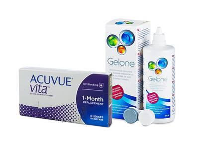 Acuvue Vita (6 Linsen) + Gelone 360 ml