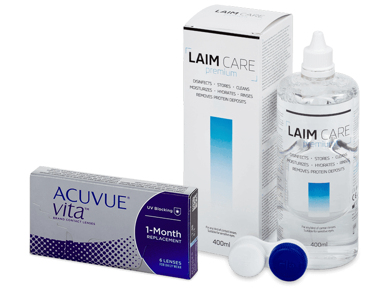 Acuvue Vita (6 Linsen) + Laim Care Pflegemittel 400 ml - Spar-Set