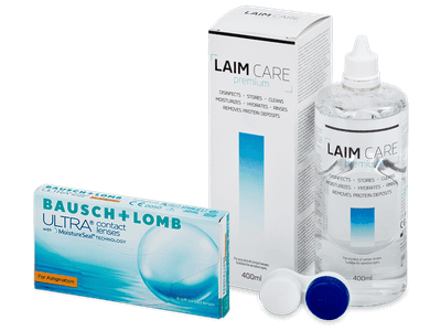 Bausch + Lomb ULTRA for Astigmatism (6 Linsen) + Laim-Care 400 ml