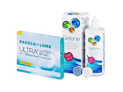 Bausch + Lomb ULTRA for Presbyopia (3 Linsen) + Gelone 360 ml