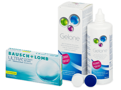 Bausch + Lomb ULTRA for Presbyopia (6 Linsen) + Gelone 360 ml - Spar-Set