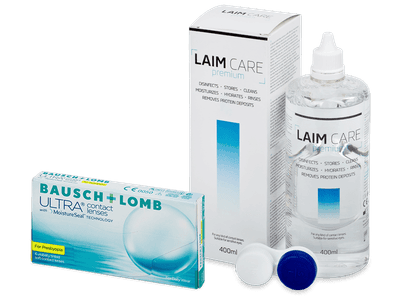 Bausch + Lomb ULTRA for Presbyopia (6 Linsen) + Laim-Care 400 ml