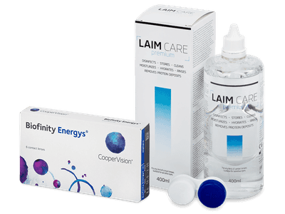 Biofinity Energys (6 Linsen) + Laim Care Pflegemittel 400 ml