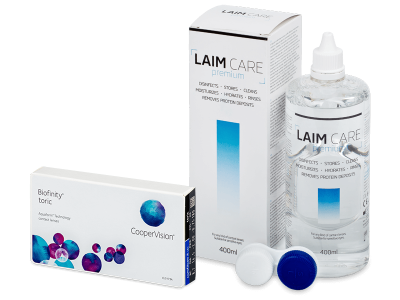 Biofinity Energys (6 Linsen) + Laim-Care 400 ml