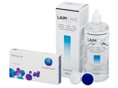 Biofinity XR (3 Linsen) + Laim Care Pflegemittel 400 ml