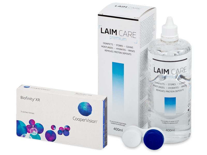 Biofinity XR (3 Linsen) + Laim-Care 400 ml - Spar-Set